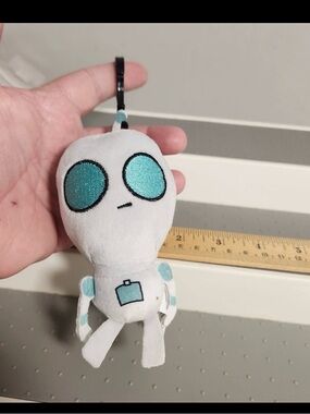 Invader Zim Robot Gir Plush Bag Charm/keychain Backpack Charm